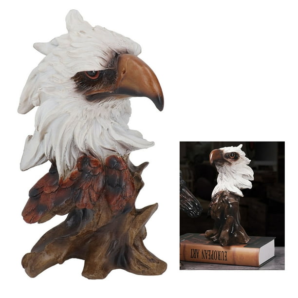 Sculpture - Tête d'aigle - H : 30 cm