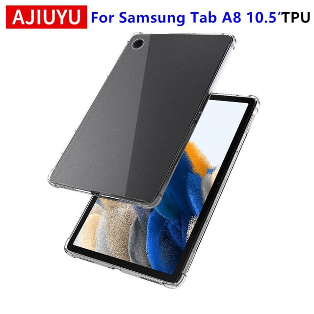 Case For Samsung Galaxy Tab A8 10.5 inch Tablet X200 X205 S8 S7 11 S6 Lite A7 Cover Transparent TPU Silicone Soft Shell Tab A8 10.5 inch