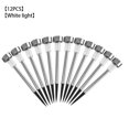 thumbnail image 1 of Luz de tierra con energía solar Patio al aire libre Jardín Impermeable Lámpara de pico LED automática, Luz blanca 12pcs Scienceny HA000807-01B, 1 of 7