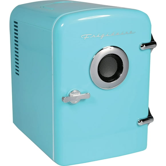 FRIGIDAIRE Curtis EFMIS151 Mini Portable Compact Personal Fridge Cools & Heats, 4 Liter Capacity, 6 Cans, Makeup, Skincare, Freon-Free & Eco Friendly, Includes Home Wall Plug, Blue