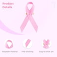 thumbnail image 3 of Pink Awareness Ribbon, 100Pcs Breast Cancer Charity Event Fundraising Lapel Pins, Hope Ribbon Brooch for Women, 3 of 6
