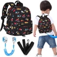 thumbnail image 1 of Mochila Accmor para niños pequeños con correa, antipérdida, excavadora de 1 a 3 años, 1 of 7