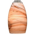 thumbnail image 4 of P0174 Milano Toffee Pendentif Mini en Verre - Finition Nickel Satiné, 4 of 4
