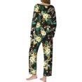 thumbnail image 3 of MINTREUS Pajamas for Women Set 2 Piece Lounge Set Long Sleeve Pjs Long Pants Sleepwear with Pockets, 3 of 9