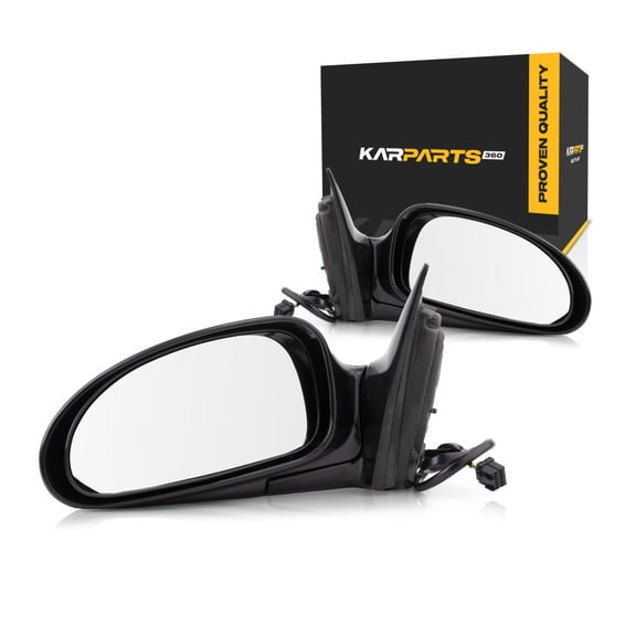For Buick LeSabre Door Mirror 2001 02 03 04 2005 Pair Driver and Passenger Side Unpainted Power Non-Heated GM1320344