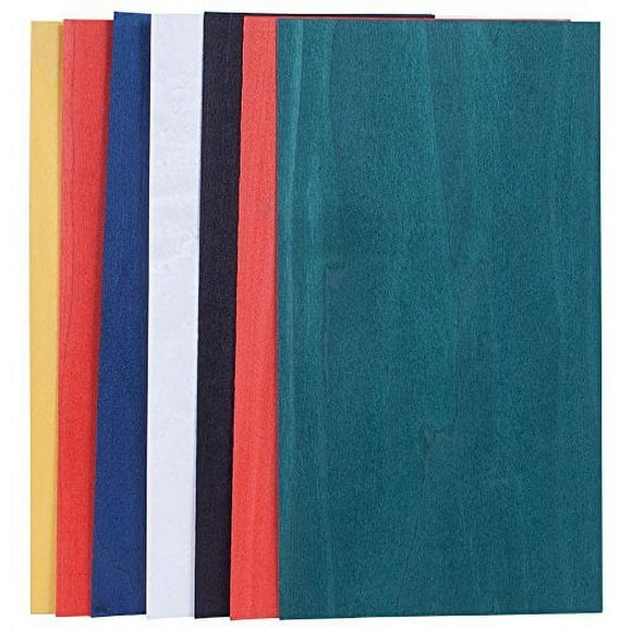 Assortiment de Couleurs Teintées, Lot de 3 Pi2 de Placage