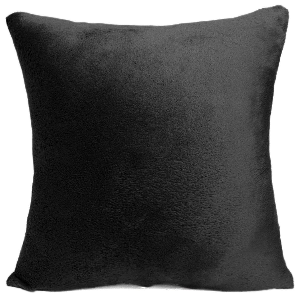 Throw Pillow Case Cover 18''x18'' Solid Color Plush Decorative Pillow