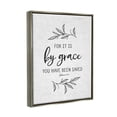 thumbnail image 5 of Stupell Industries By Grace Spiritual Verse Phrase Leaf Sprigs Graphic Art Luster Gray Floating Framed Canvas Print Wall Art, Design by Lettered and Lined, 5 of 5