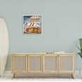 thumbnail image 2 of Stupell Industries Rowboats Along Lake Dock Painting White Framed Art Print Wall Art, Design by Elizabeth Medley, 2 of 7