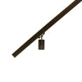 thumbnail image 6 of Modern Aluminum Handrail Grab Bar Kit, Adjustable Steel Brackets Included, Returns to Wall, 9 Foot Handrail, Bronze, 6 of 7