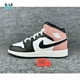 thumbnail image 1 of N I-K-E A i r-Jor-dan 1 Mid Shoes White Black Rust Pink DQ8426-100 GS DQ8423-100, 1 of 6