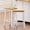 White, variant on A - shaped Legs, Anti - scratch Pads - Ideal for Kitchen Island, Comfortable Sitting