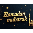 thumbnail image 4 of Ramadan Themed Banner with Crescent Moon Starry Night Background Mosque Elements Backdrop Party Decorations for Ramadan Celebrations Iftar Gatherings Family Parties Islamic Events Cultural Festivities, 4 of 8