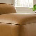 thumbnail image 4 of Modway Auren Vegan Leather Upholstered Modular Armless Chair in Camel, 4 of 10