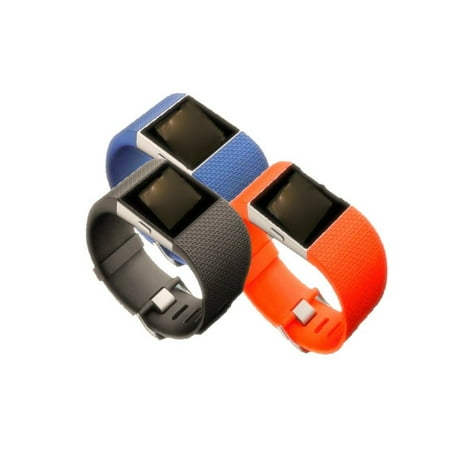 Orange Fitbit Surge Fitness Superwatch Wireless Activity Tracker with HeartRate Monitor