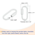 thumbnail image 3 of Uxcell 3mm Thick 1m Long Chain Connectors Pendant Light Fixture Chains White 1 Set, 3 of 5