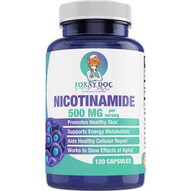 Nicotinamide 500 mg Vitamin B3 120 Capsules