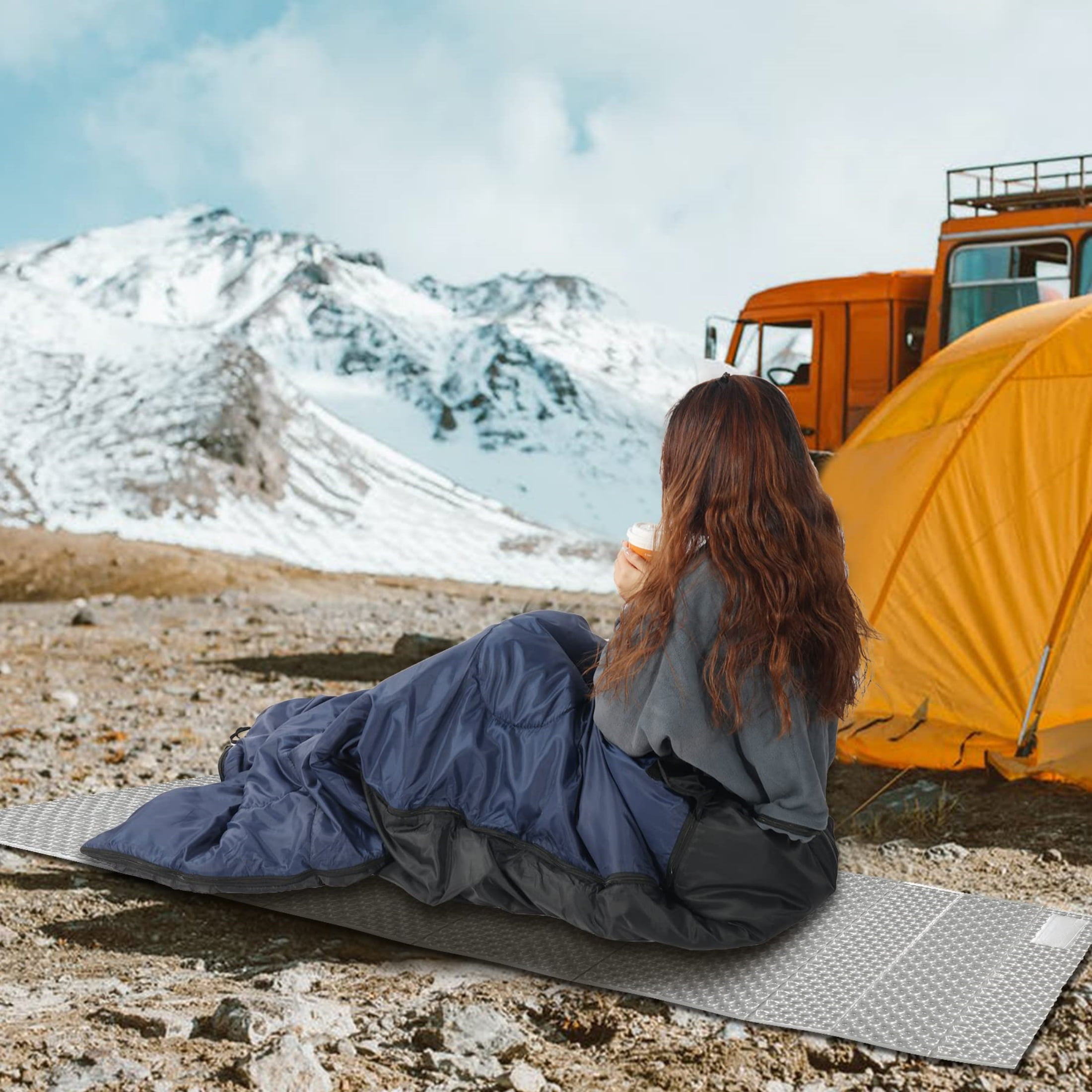 RedSwing Sleeping Bag for Adults Camping Backpacking, Cotton Flannel Envelope Sleeping Bags with 2lbs Filling