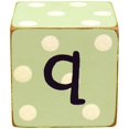 thumbnail image 1 of Novedades Bloque De Letras Q Verde/Blanco, 1 of 1