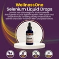 thumbnail image 2 of WellnessOne Liquid Selenium Supplement - Selenium Drops Trace Minerals Liquid, 50 ml, 2 of 8