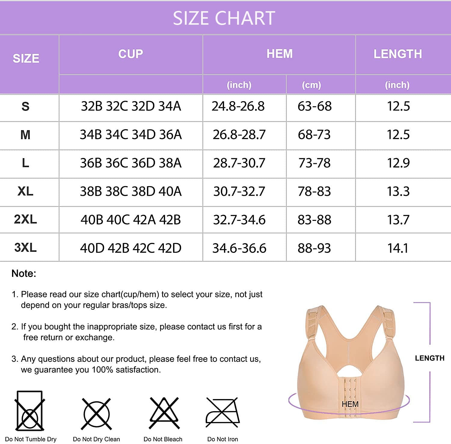 Kauounady Sports Bras for Women High Support 2 Pc 2023 Womens Front Closure  Posture Full Coverage Support Wireless Comfy