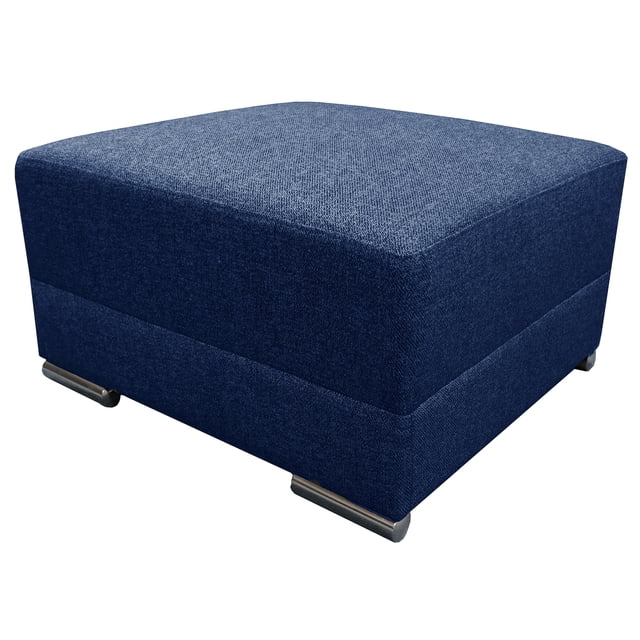 Taburete El Bazar Store Artemis Azul Marino 85x75 cm Tela Lino nacional Modular Sala
