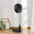 thumbnail image 1 of Ventilador personal Ventiladores de escritorio 360  degree Ajustable USB Mesa telescópica portátil Ventilador de refrigeración Ventilador plegable Ventilado , Negro BLESIY  Ventilador portátil plegable, 1 of 7