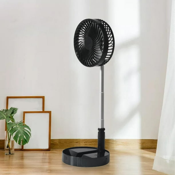 Ventilador personal Ventiladores de escritorio 360 degree Ajustable USB Mesa telescópica portátil Ventilador de refrigeración Ventilador plegable Ventilado , Negro BLESIY Ventilador portátil plegable