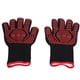 thumbnail image 4 of Guantes ignífugos diseño de dedo independiente material de silicona y poliéster guantes para asar 32 cm/126 pulgadas de largo cómodos y flexibles para horno microondas ANGGREK Otros, 4 of 8