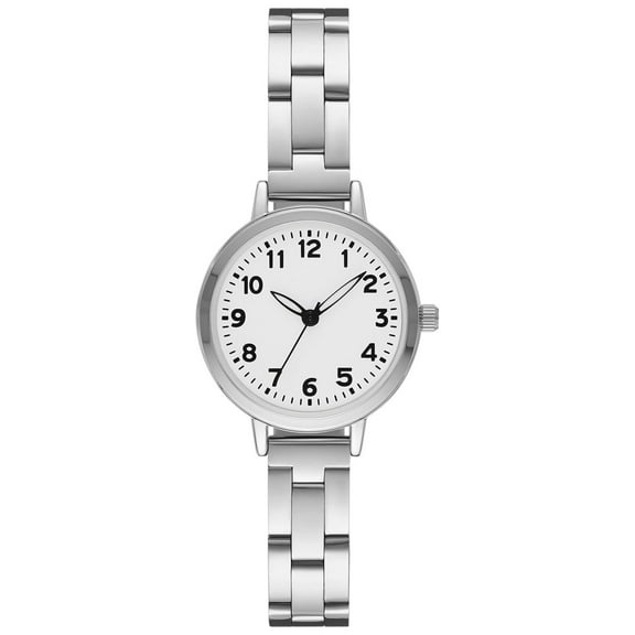 Time & Tru Women's Wristwatch: Silver Tone Bracelet Watch, Easy Read Dial (FMDOTT084)