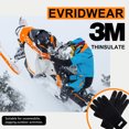 thumbnail image 2 of EvridWear 3M Thinsulate Thermal Insulated Lined Gloves, Warm Double Layer Knitted Winter Gloves for Men Women (Black), 2 of 7