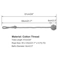 thumbnail image 2 of 4 piezas de sujeción de cortina de 24 pulgadas, hebillas para cortinas, clips para sujetar, color gris, 2 of 7