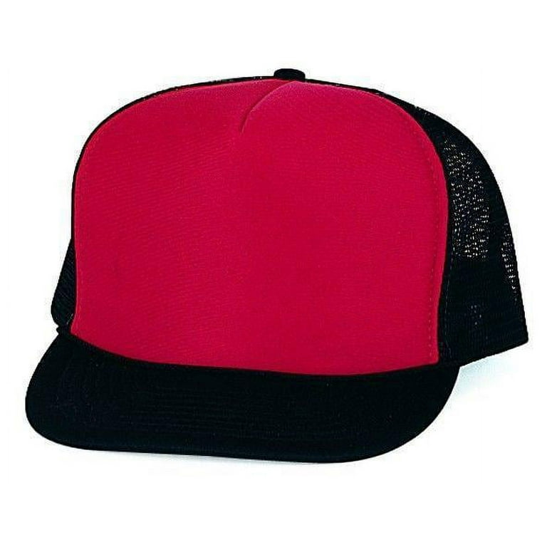 Classic Trucker Baseball Hats Adult Solid Snapback Tone Blank Mesh Foam Two Caps Youth