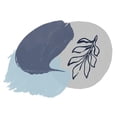 thumbnail image 3 of Orlov, Irena 18x15 Black Modern Framed Museum Art Print Titled - Minimalism Blue Shapes, 3 of 5