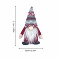 thumbnail image 3 of Christmas Gnome Plush Figurine Nordic Faceless Tomte Doll with Tall Knit Hat & Beard for Tabletop Mantel Shelf Decor Available in Multiple Styles, 3 of 5