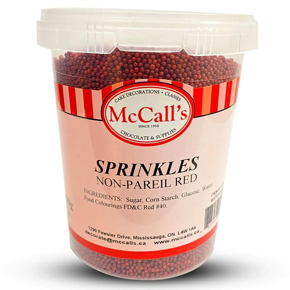 SPRINKLES NON PAREIL RED 800 G