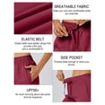 thumbnail image 4 of 5" Womens Athletic Running Shorts Lightweight Quick Dry Basic Shorts Workout Gym Shorts with Pockets Burgundy L, 4 of 6