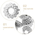 thumbnail image 3 of CIMAXIC Cintres Ronds 100 Pcs Argent pour Projets Décoratifs de Noël en PVC, 3 of 6