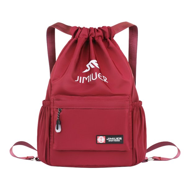 Bolsa de computadora con cordón de gran capacidad para acampar, ir de excursión, viajar, mochila (rojo) Ehuebsd Para Estrenar