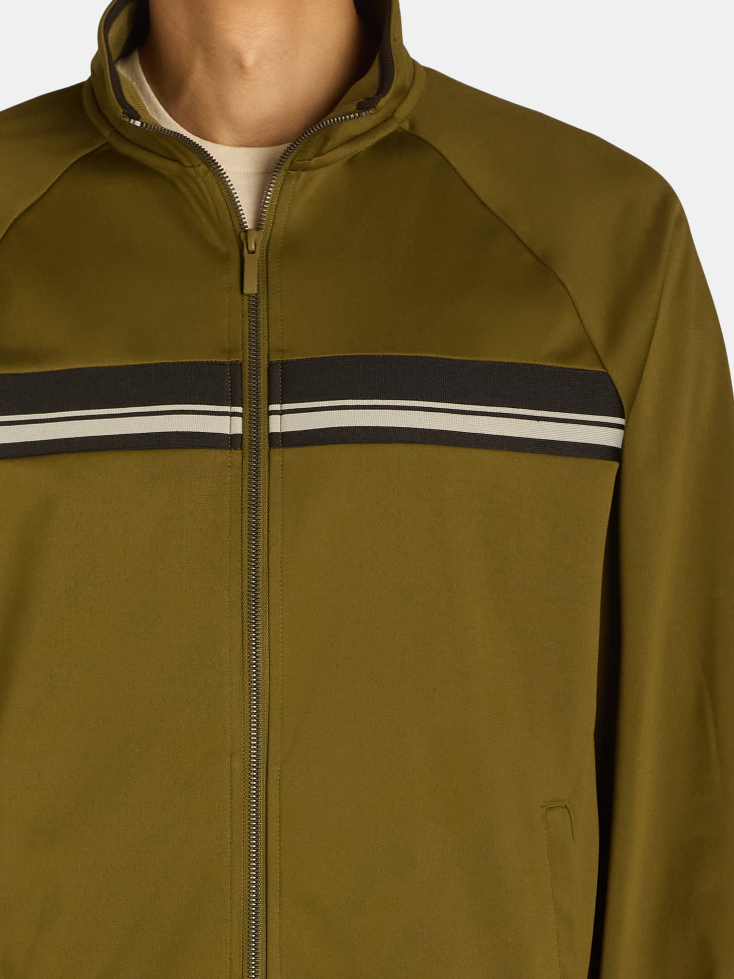 Athletic Works Men's and Big Men's Tricot Track Jacket, Sizes S-3XL