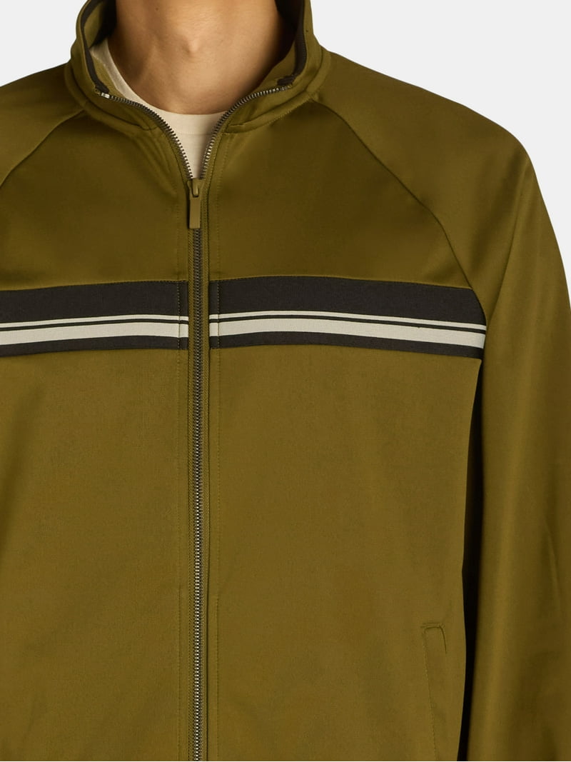 Athletic Works Men's and Big Men's Tricot Track Jacket, Sizes S-3XL