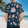 thumbnail image 6 of High Quality Hawaiian Shirts for Men Short Sleeve Aloha Beach Shirt Floral Summer Casual Button Down Shirts Blouses NREAA9, 6 of 7