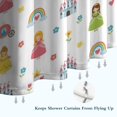 thumbnail image 6 of Colorful Princess Castle Pattern Shower Curtain 84"x72" ,Bathroom Decorative Shower Curtains Set with 12 Hooks,Modern Waterproof Washable Shower Curtain, 6 of 6