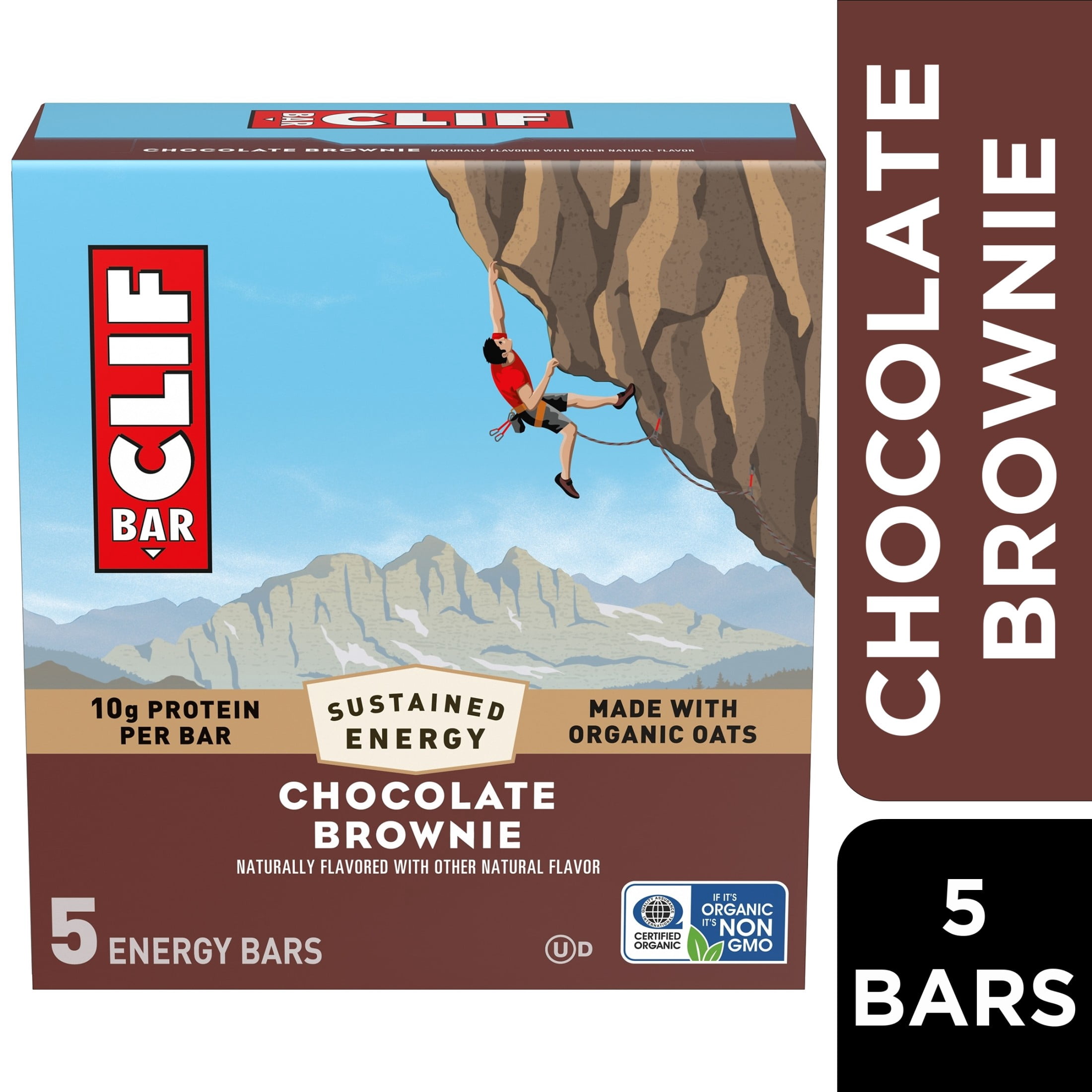 (3 pack) CLIF BAR Energy Protein Bars, Chocolate Brownie, 5ct