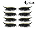 thumbnail image 2 of Fake Eyelashes Dramatic Natural 4 Pairs Glitter False Lash Cosplay Eyelashes, 2 of 10