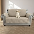 thumbnail image 3 of SHANNA 1/2/3 Seater Quilted Sofa Couch Cover Pad Water Resistant Slipcover Furniture Protector Pet Mat for Kids Dogs Pets（Khaki）, 3 of 11