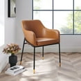 thumbnail image 3 of Jovi Vegan Leather Dining Chair, 3 of 7