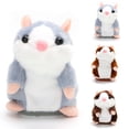 thumbnail image 2 of Huanledash Cute Talking Nod Hamster Mouse Record Chat Pet Plush Toy Gift for Kids, 2 of 3