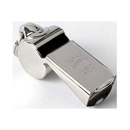 Acme Thunderer Model Nickel-plated Brass Metal Police Security Whistle