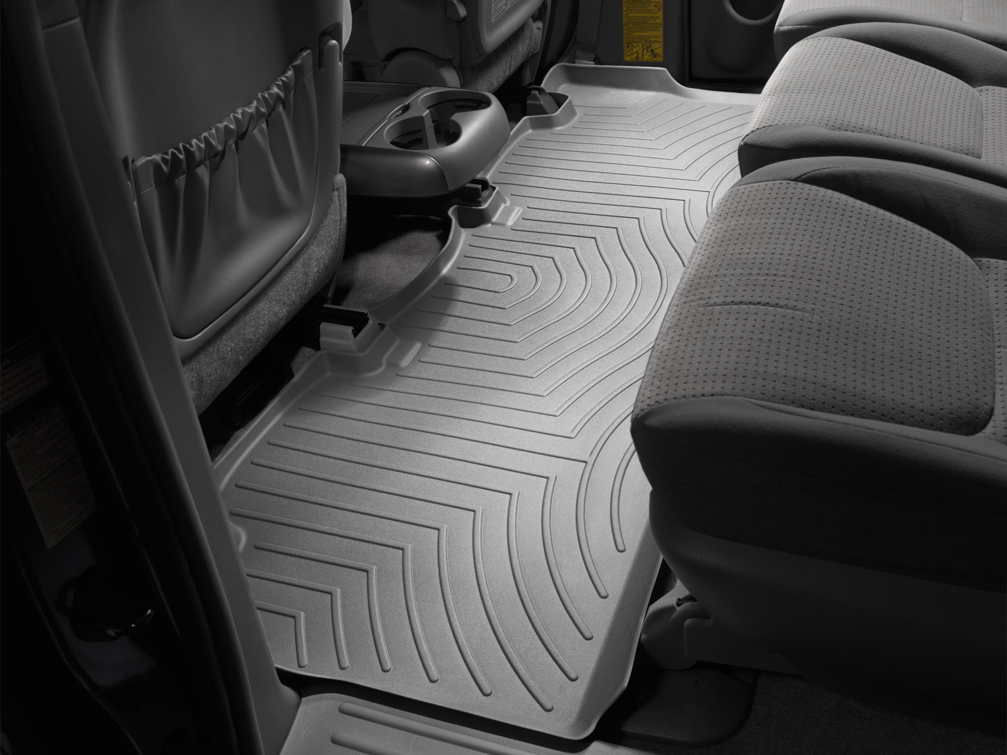 WeatherTech Custom Fit FloorLiners compatible with 2004-2010 Toyota Sienna - 2nd Row, Grey